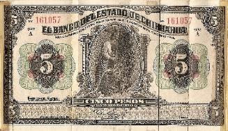 Marshall L. Windmiller Short Snorter Note #4: Mexico - State of Chihuahua - Series A - 12 Dec. 1903 - Serial # 161057 - front